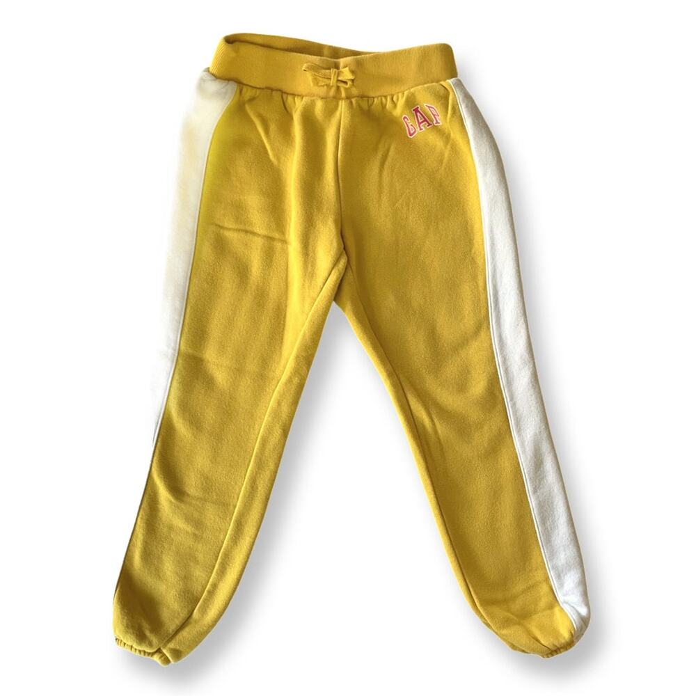 Gap Kids Yellow Logo Sweatpants - Kid's size 6-7